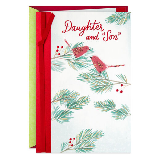 Being Part of Your Lives Christmas Card for Daughter and Her Husband, 