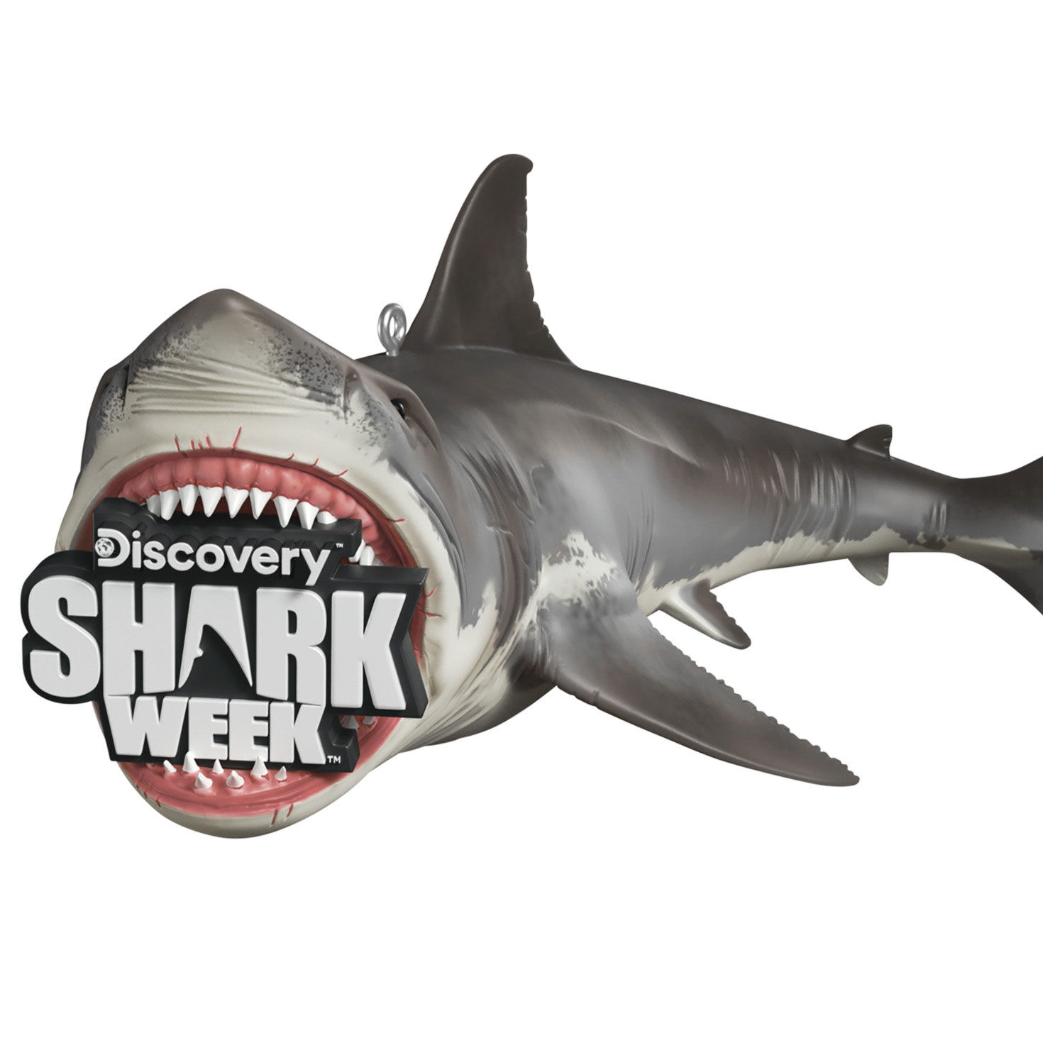 Shark Week Shark Keepsake Ornament closeup view image number 5