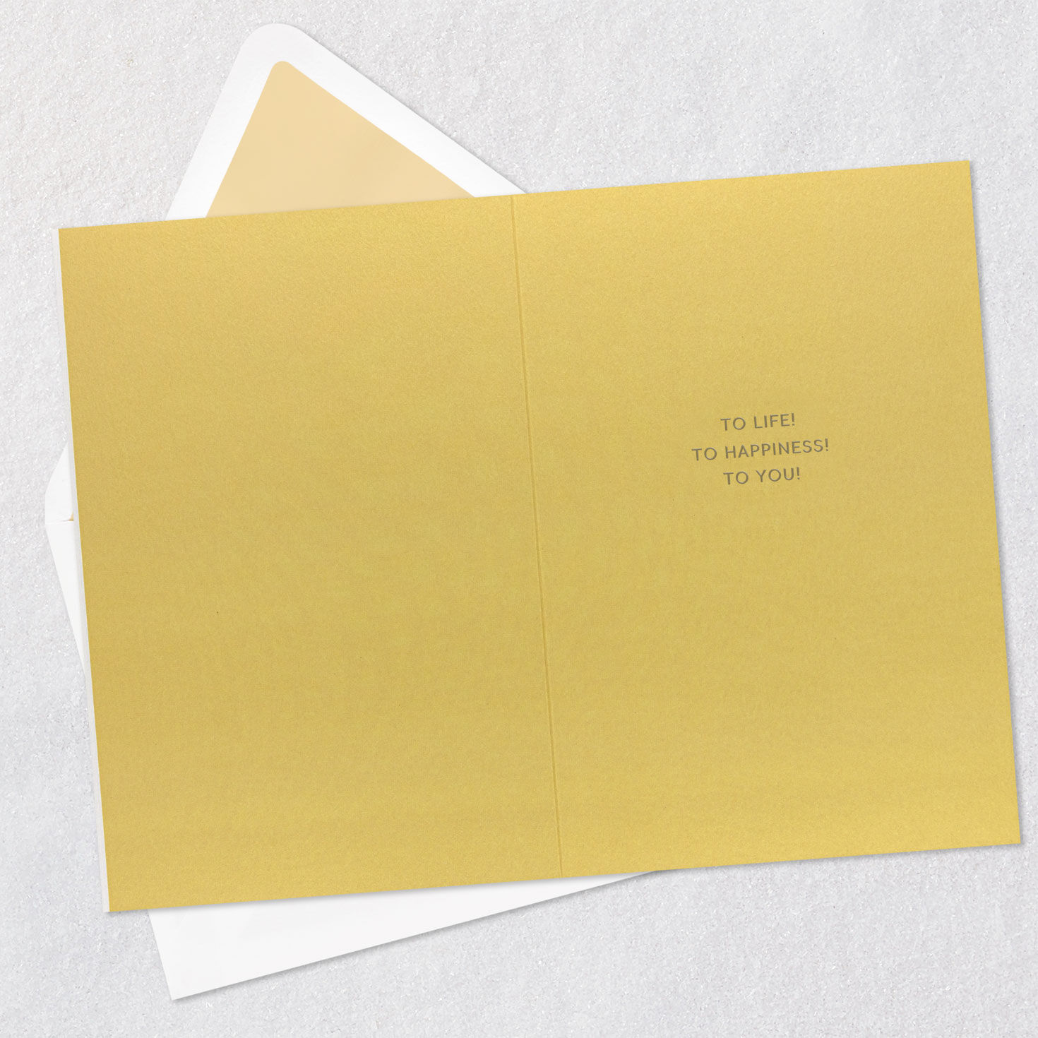 Cocktail Glasses Toast Birthday Card Open card with envelope image number 3