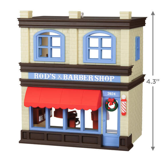 Nostalgic Houses and Shops Rod's Barbershop 2024 Ornament, , large image number 3