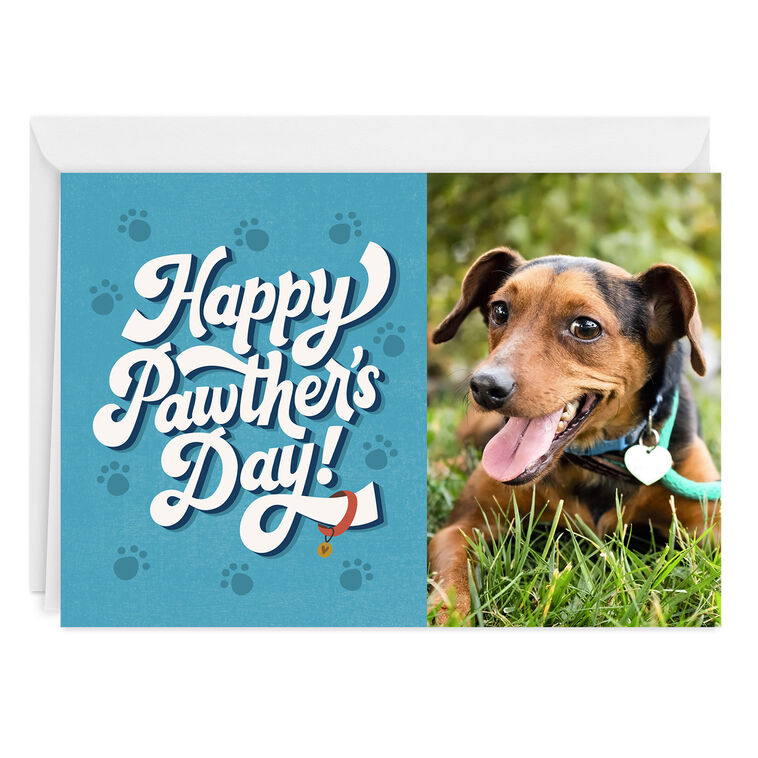 Happy Pawther's Day Custom Father's Day Card for Pet Dad