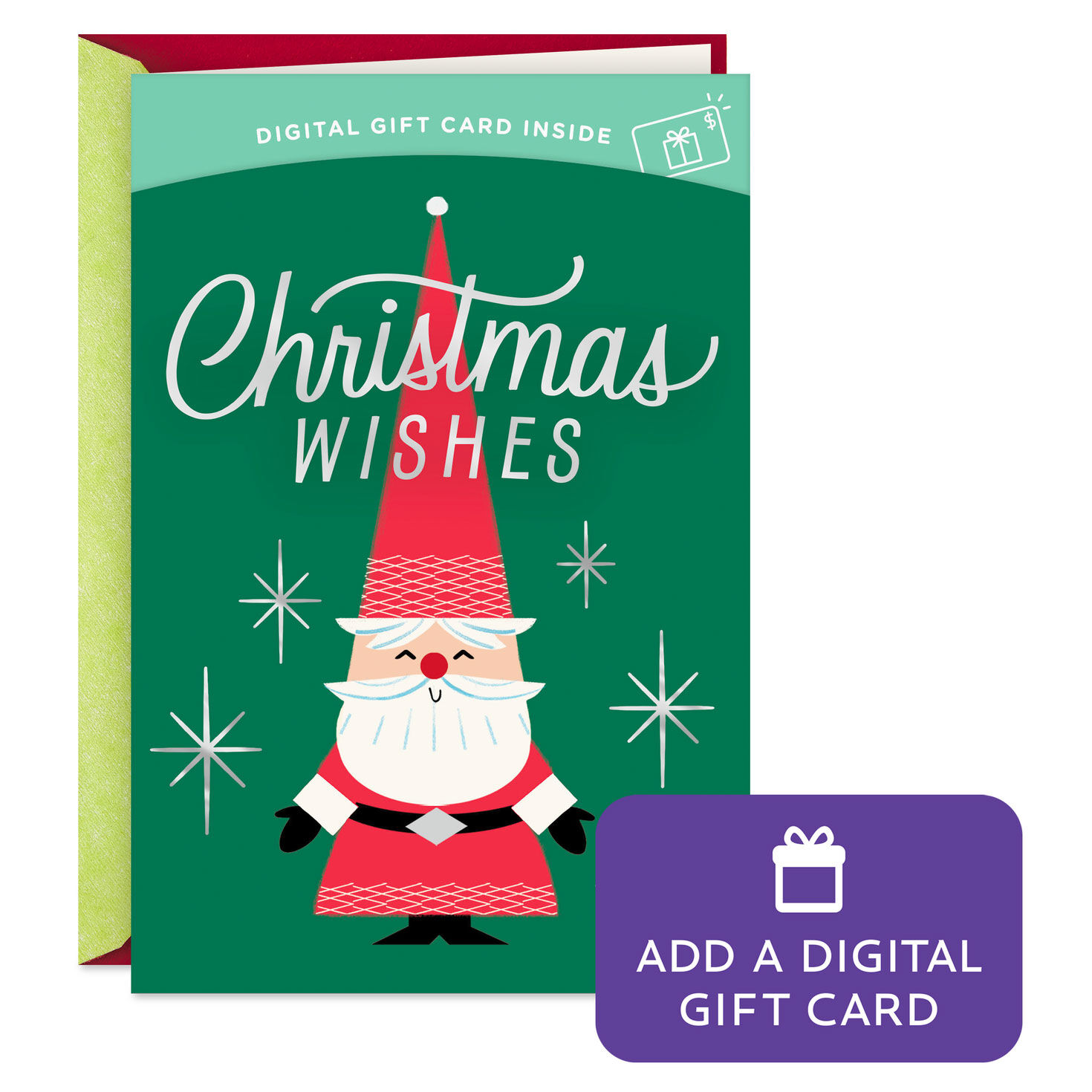 Merry Mod Santa Gift Card Greeting Christmas Card for only USD 4.99 | Hallmark