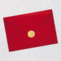 Poinsettias Religious Christmas Card for Aunt Envelope Back with Seal image number 8