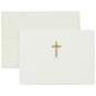 Gold Cross Religious Note Cards, Box of 20, , large image number 1