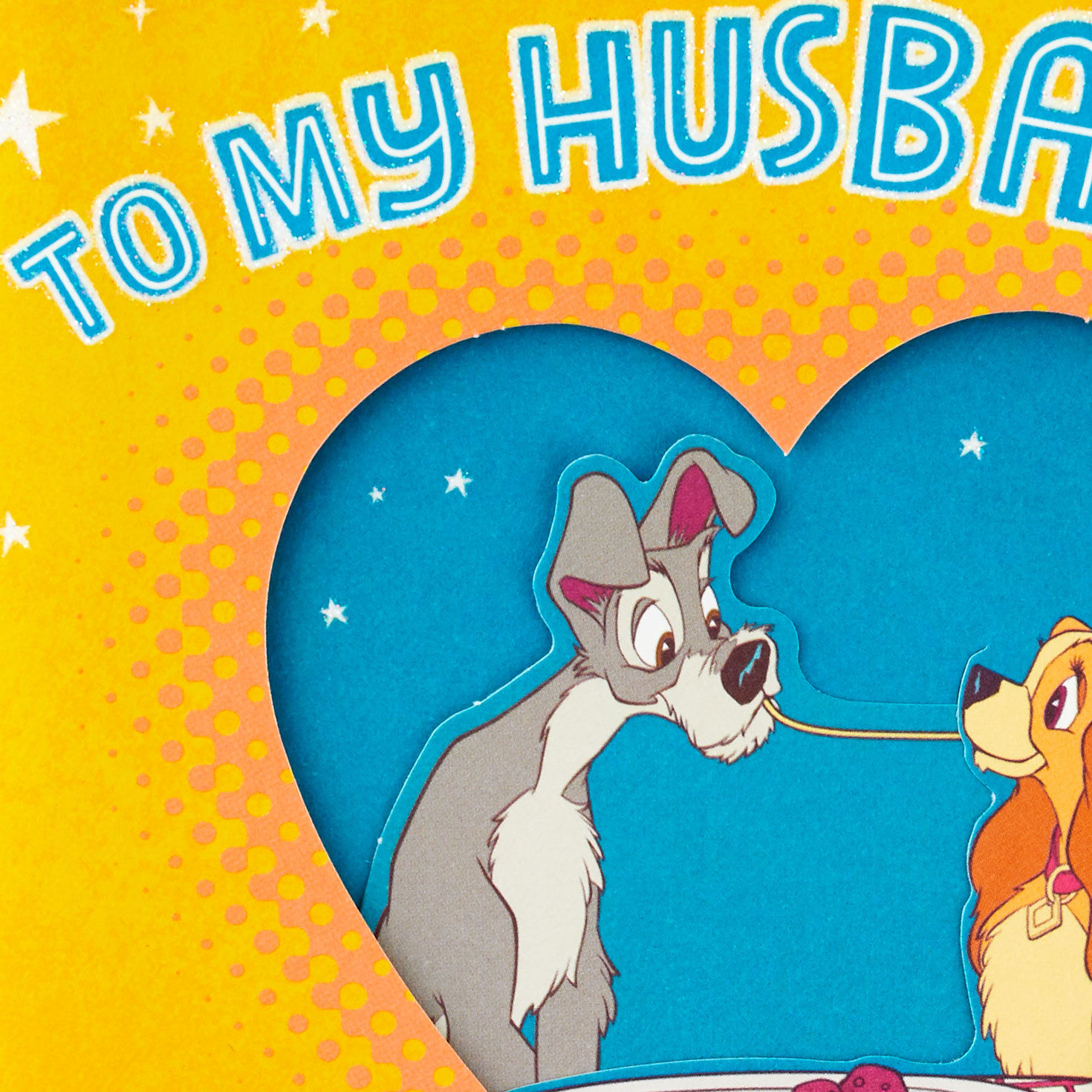 Lady and the Tramp Disney Father's Day Card Card Cover Detail image number 5
