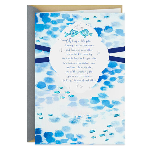 You're Incredibly Blessed Religious Anniversary Card, 