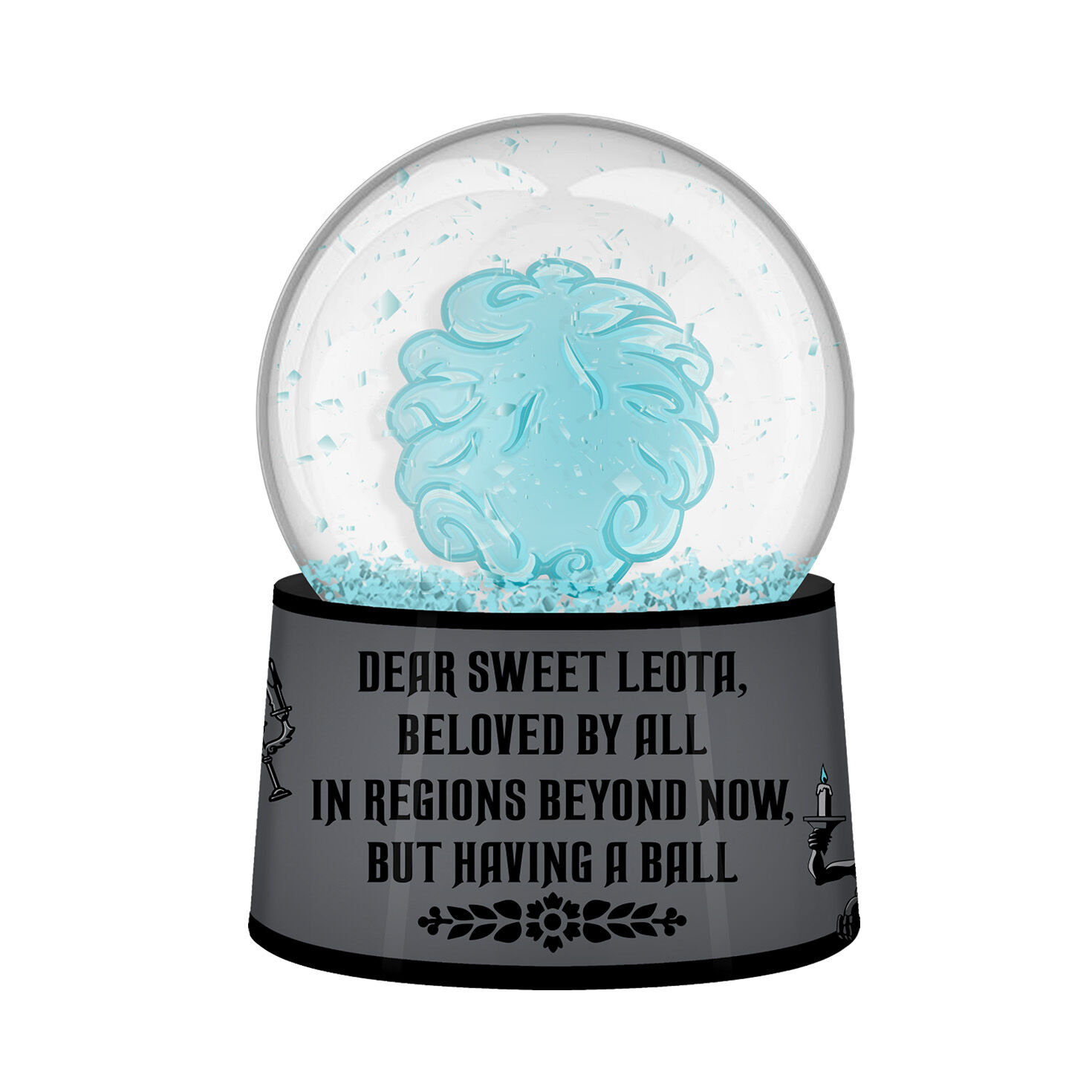 Silver Buffalo Disney Haunted Mansion Light-Up Madame Leota Mini Snow Globe for only USD 9.99 | Hallmark