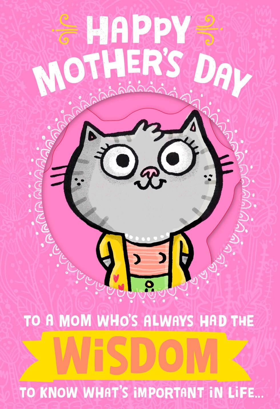 Mom Priorities Funny Card From Child