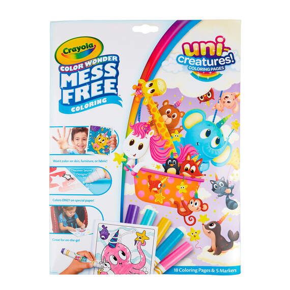 Crayola® Color Wonder Mess-Free Uni-Creatures Markers and Paper Set