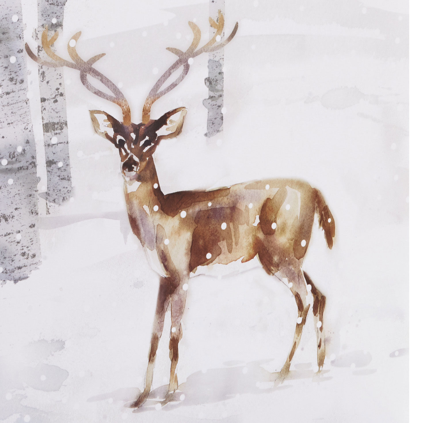 17" Wintry Watercolor 3-Pack Assortment X-Deep Christmas Gift Bags, , large image number 5