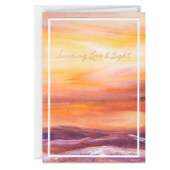 ArtLifting Sending Love and Light Blank Card, , large image number 1