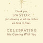 Simple Manger Religious Christmas Card for Pastor Sentiment image number 2