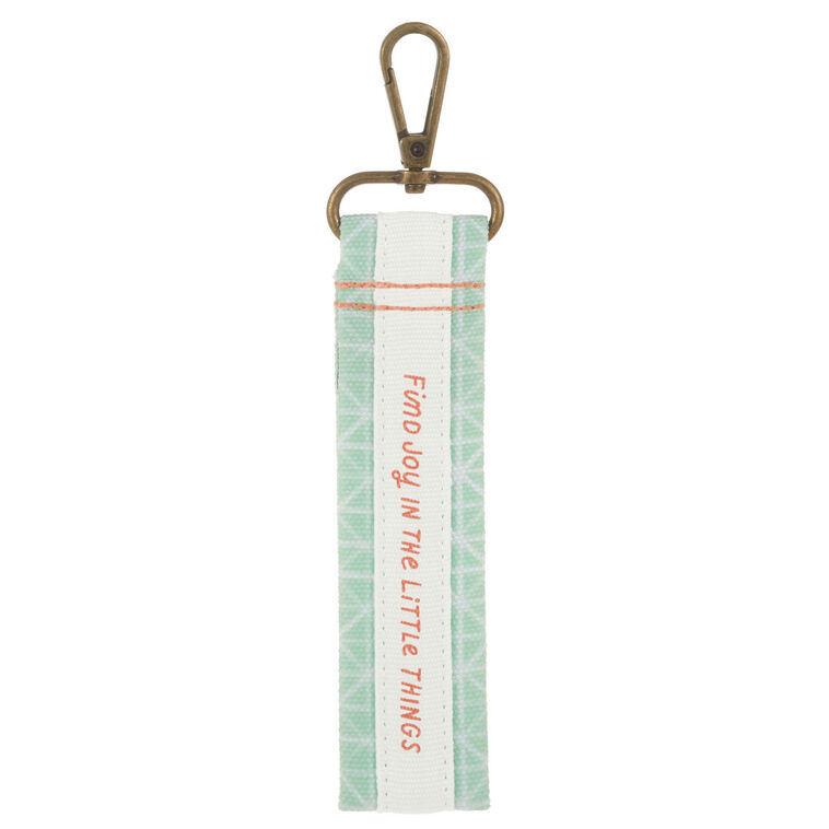 Geometric Pastel Wrist Strap Key Ring