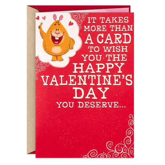 More than a Card Funny Valentine's Day Card With Mini Pop-Up Cards