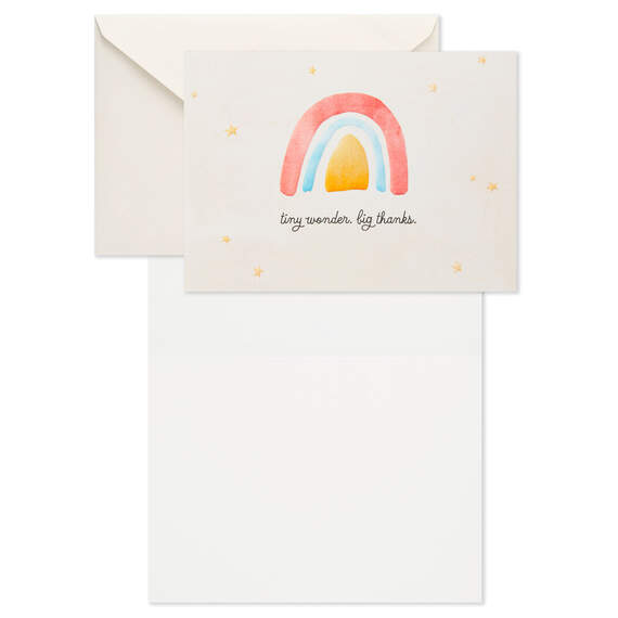 Tiny Wonder Rainbow Blank Thank-You Notes, Pack of 40, , large image number 3