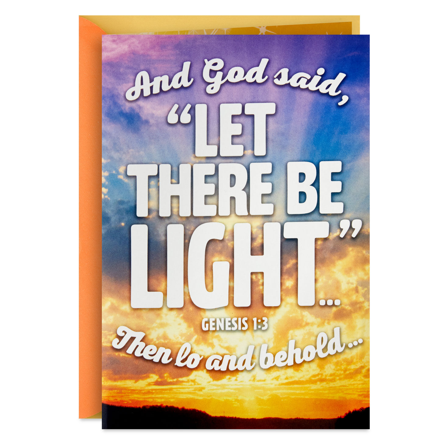 Let There Be Light Pop-Up Musical Birthday Card