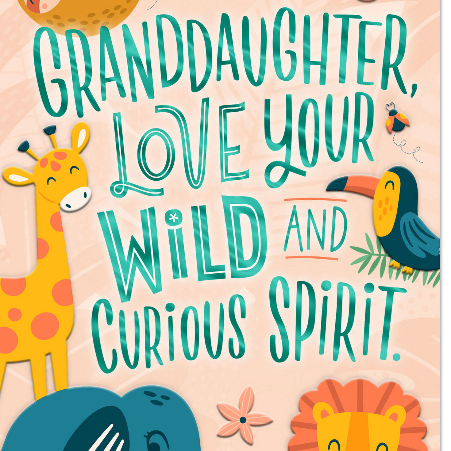 Love Your Wild Spirit Birthday Card for Granddaughter, , large image number 4