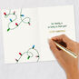 Lights and Gold Lettering Uncle Christmas Card Signing card image number 6