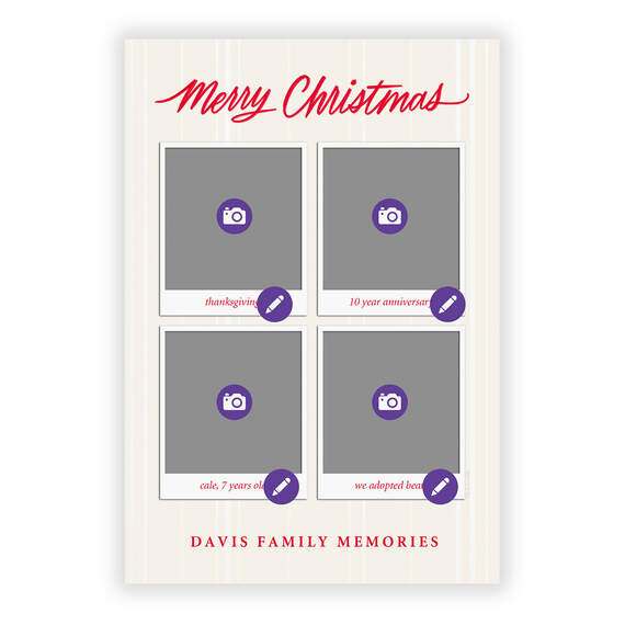 Merry Moments Flat Christmas Photo Card, , large image number 5