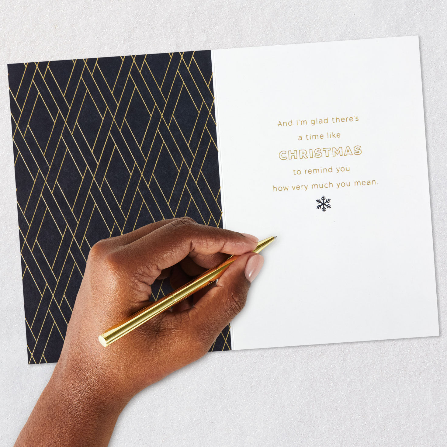 Vintage Wood Sled Nephew Christmas Card Signing card image number 7