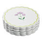 Scalloped Resin Coasters With Flower Designs front image number 1