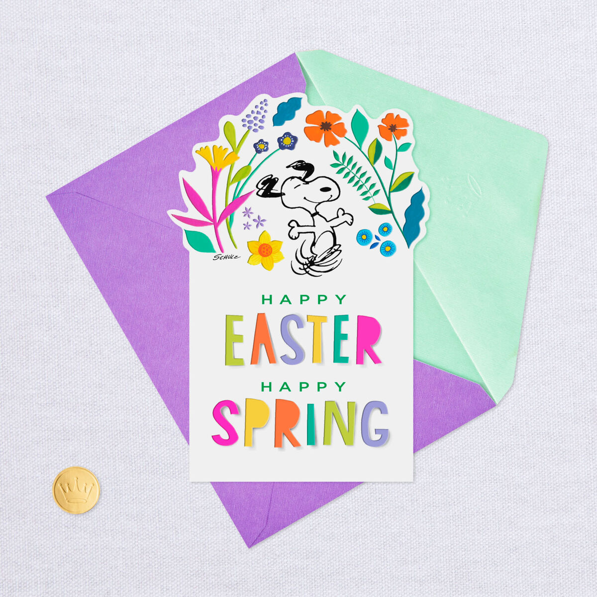 Peanuts® Dancing Snoopy Easter Card Greeting Cards Hallmark