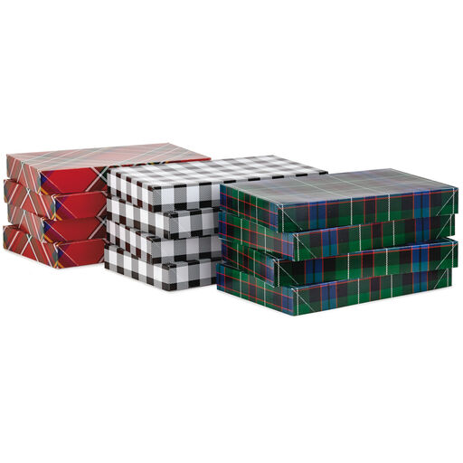 Checks and Plaids 12-Pack Designed Shirt Boxes, 