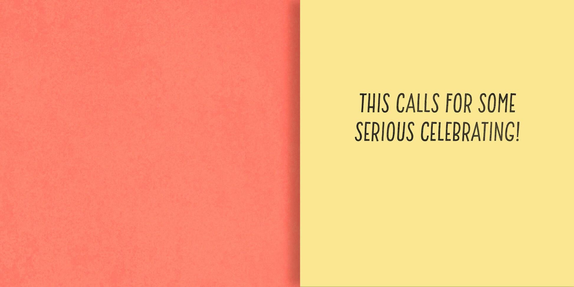 Serious Celebrating Musical Birthday Card