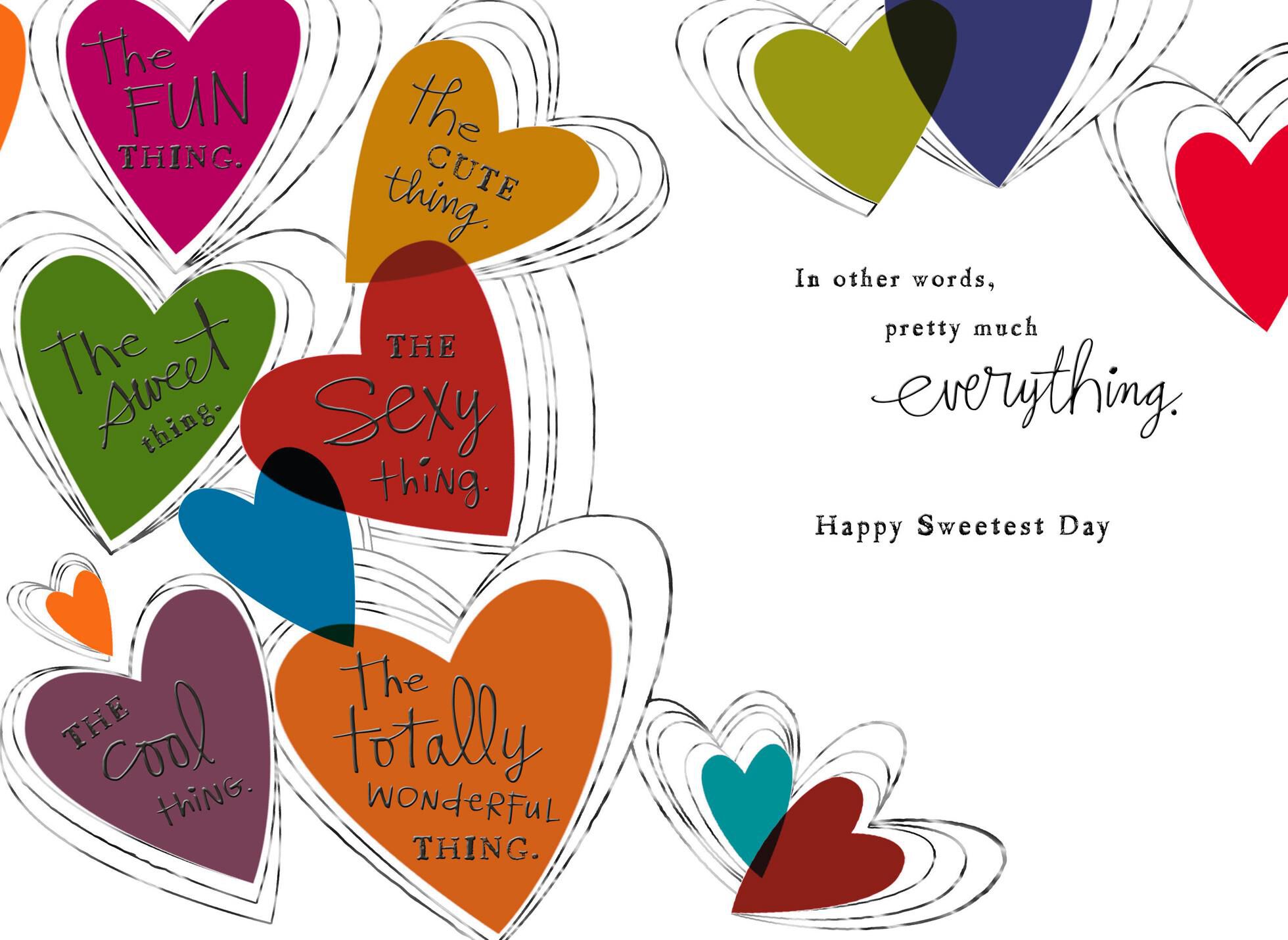 Things to Love About You Sweetest Day Card for Boyfriend