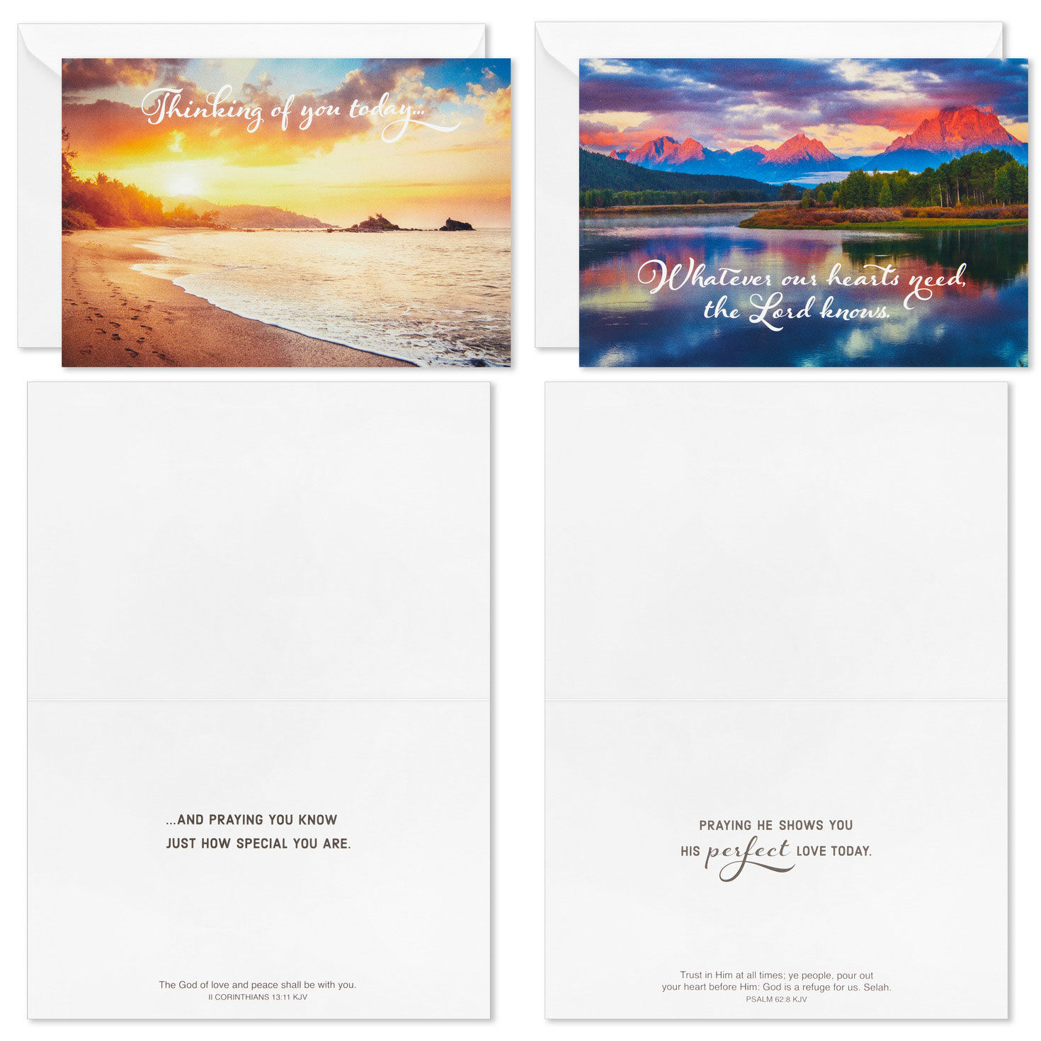 Sunsets Assorted Boxed Care and Concern Cards Card Fronts with Sentiment image number 3