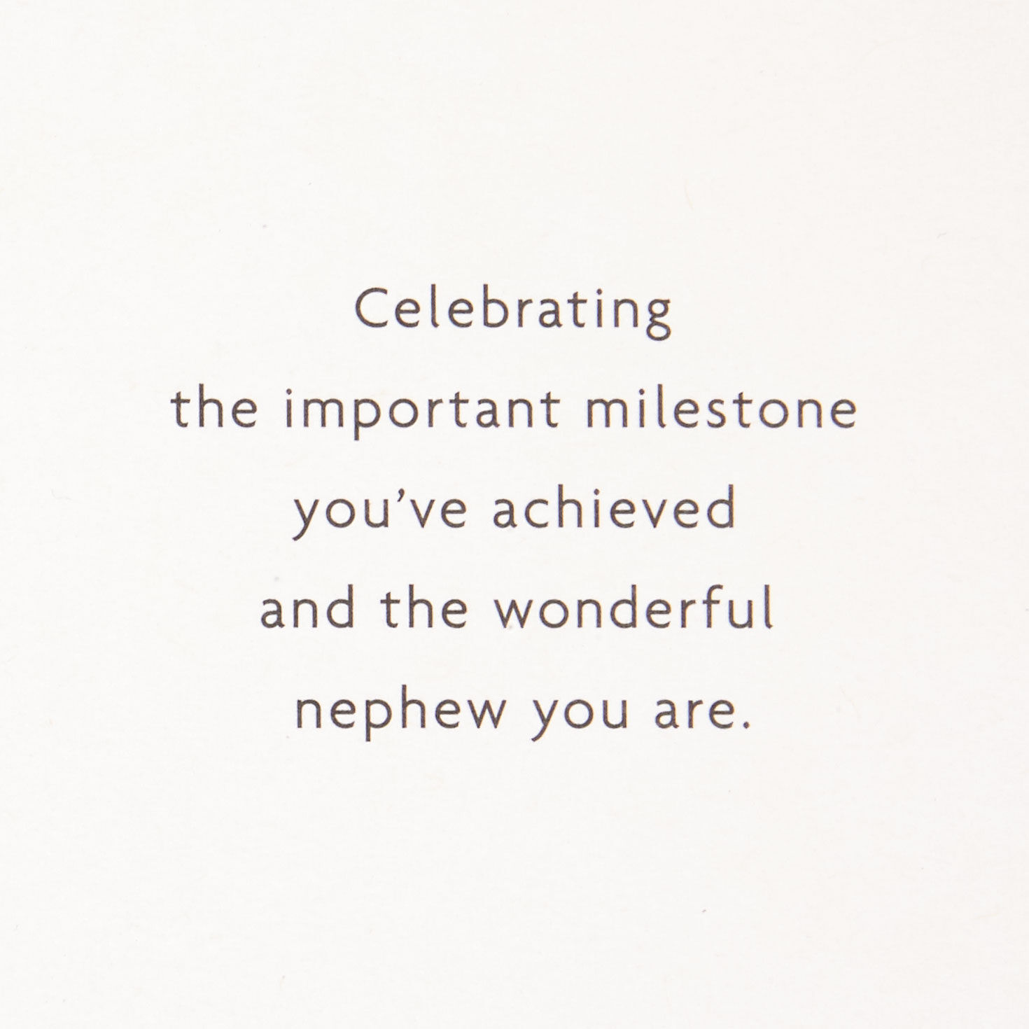 Celebrating Your Important Milestone Graduation Card for Nephew, , large image number 2