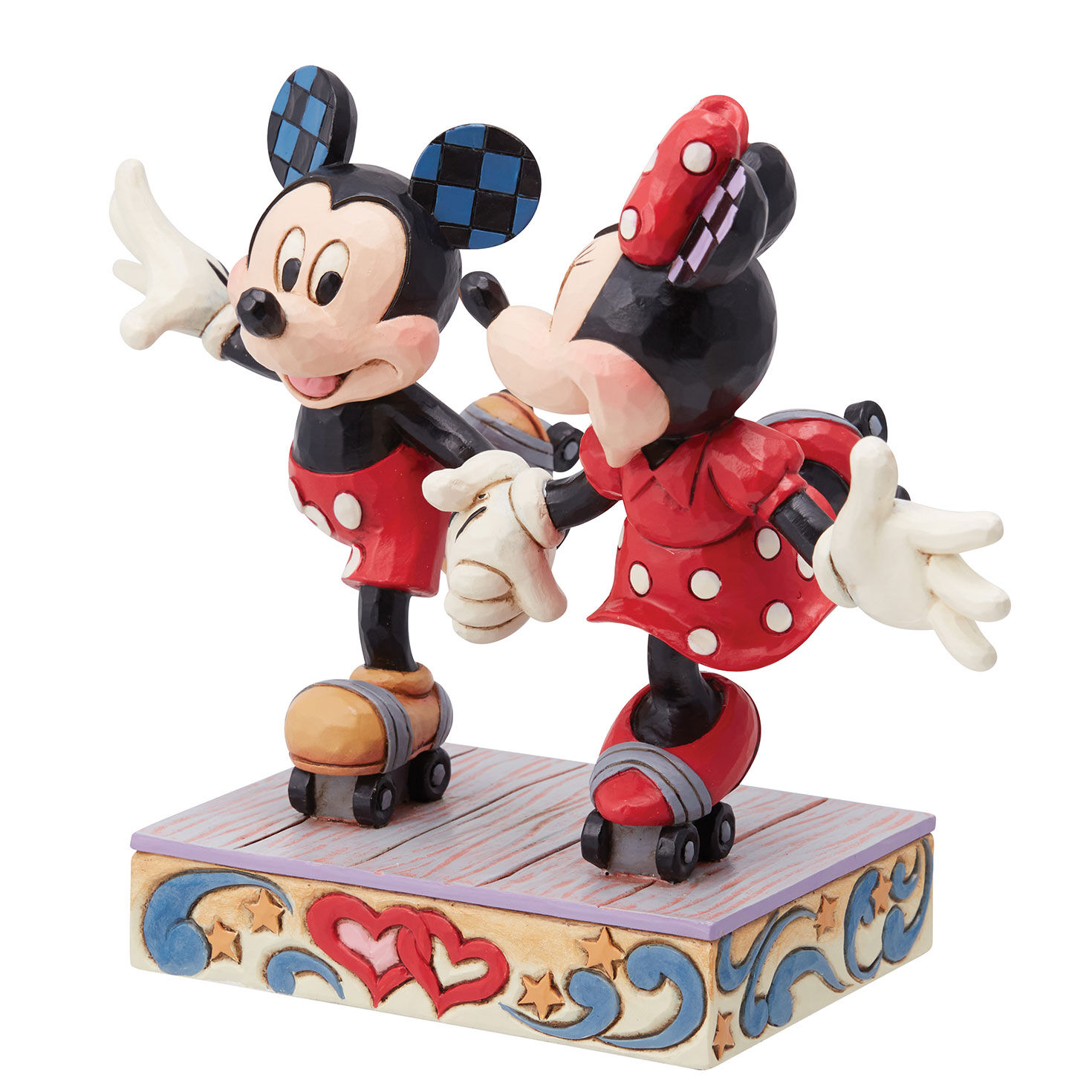 Jim Shore Disney Mickey and Minnie Roller Skating Figurine