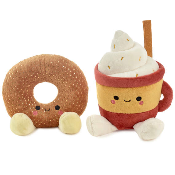 Better Together Doughnut and Latte Magnetic Plush, 7", , large image number 2