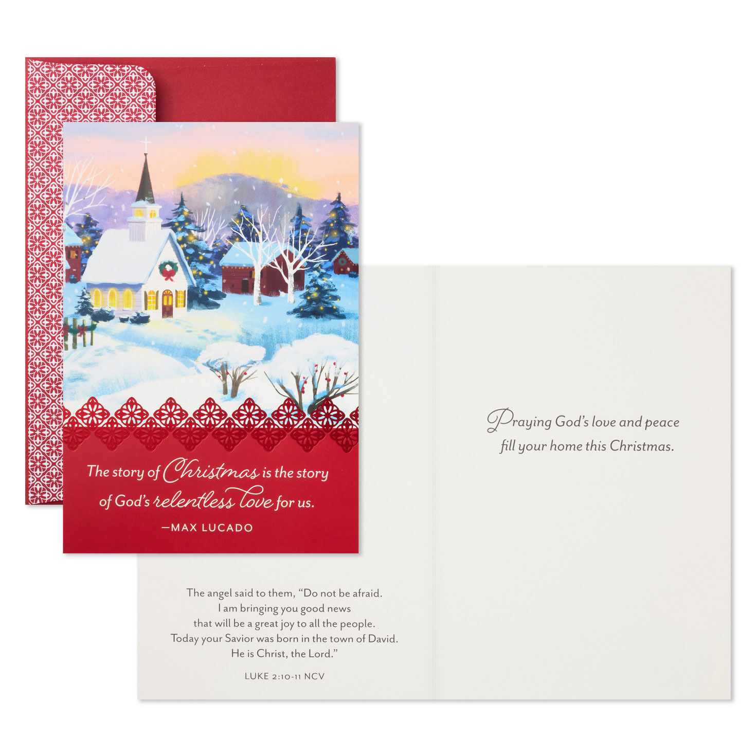 Max Lucado DaySpring Religious Christmas Cards Card Front with Sentiment image number 3