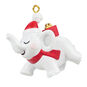 White Elephant in Santa Hat Keepsake Ornament Front image number 1
