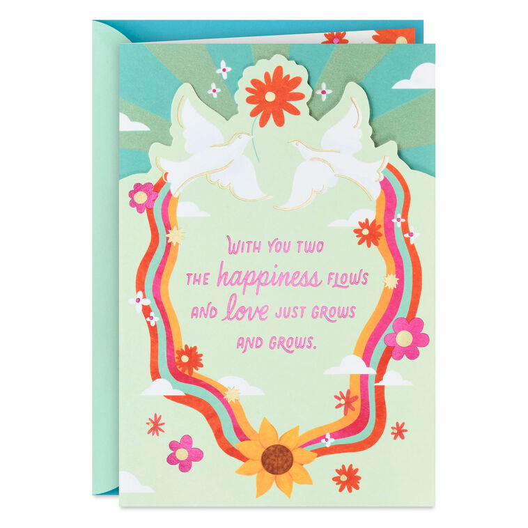 Your Love Just Grows Anniversary Card for Couple