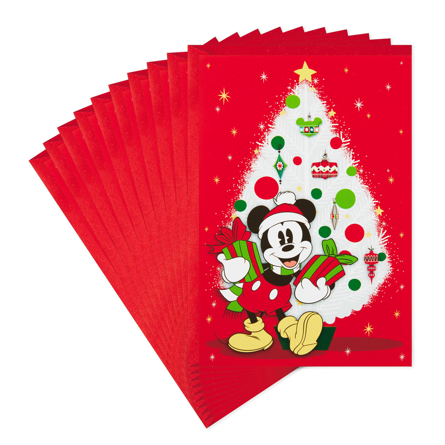 Disney Jolly, Joyful Mickey Mouse Christmas Cards, Pack of 10