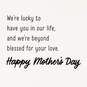 Our Family Is Blessed to Have You Mother's Day Card From All of Us, , large image number 3
