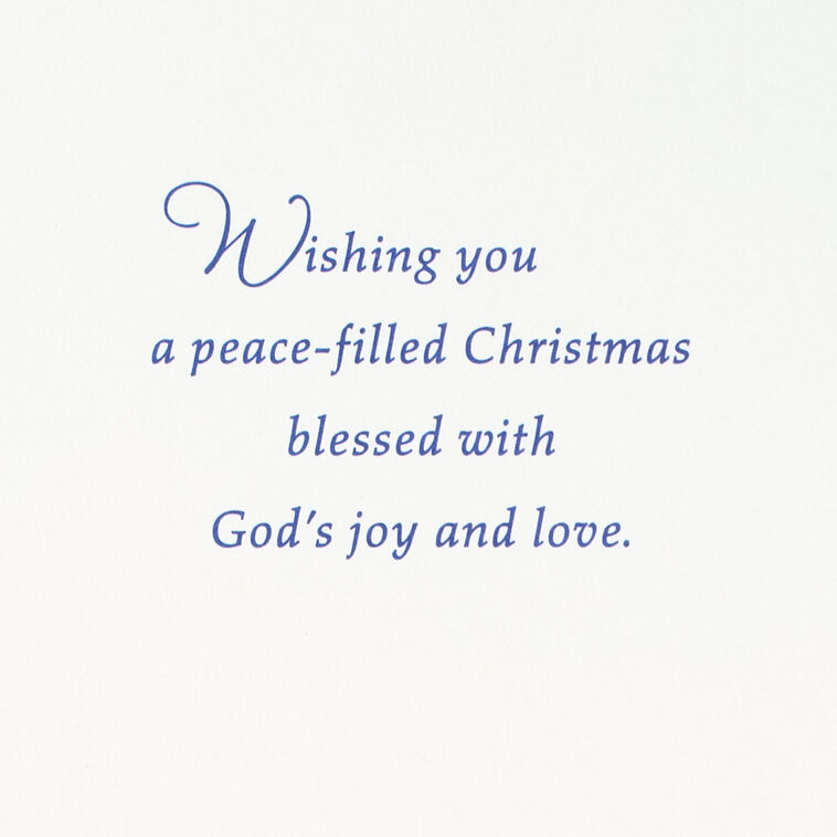 Thomas Kinkade Religious Christmas Card Sentiment image number 2