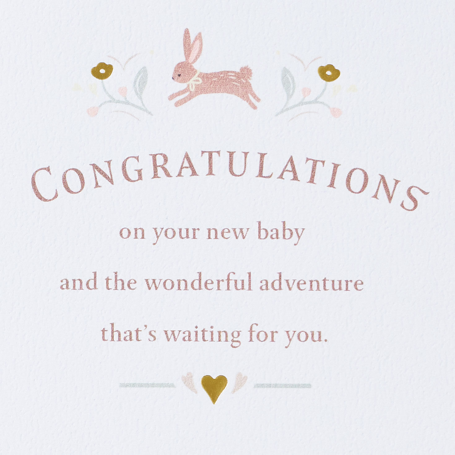 Vintage Storybook New Baby Shower Card Sentiment image number 3