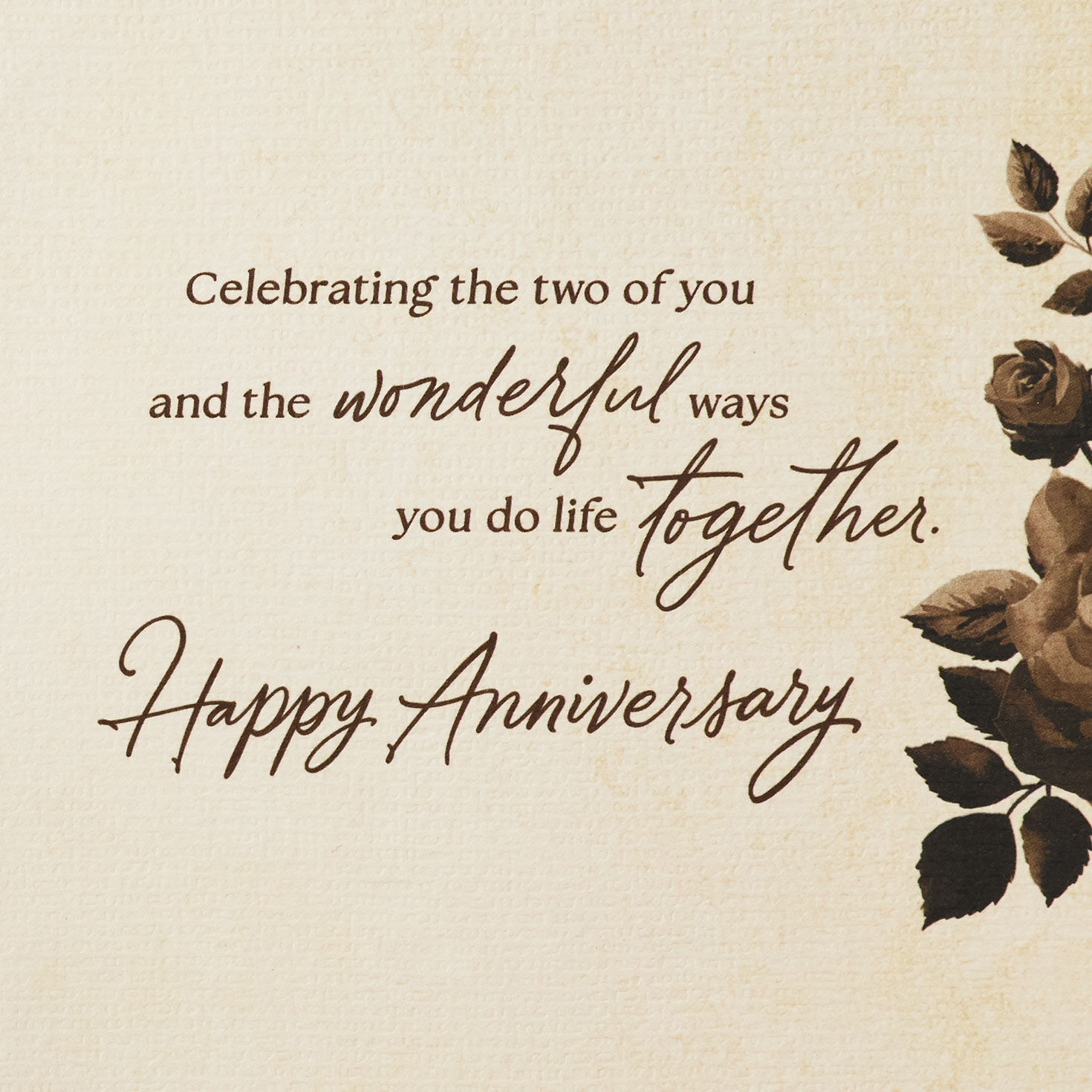 Ribbon and Seal Anniversary Card for Couple Sentiment image number 2