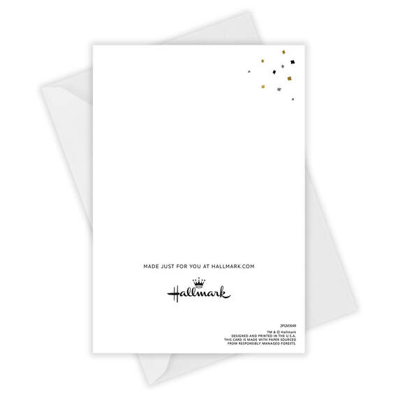 2024 Gold and Black Folded Graduation Photo Card, , large image number 4