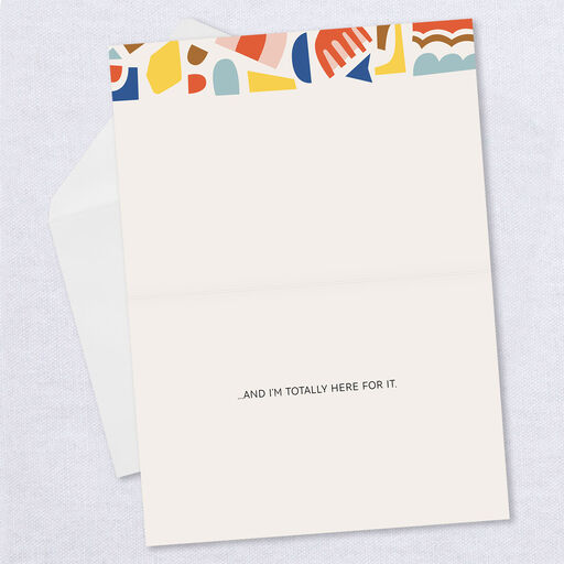 Personalized Colorful Shapes Photo Card, 