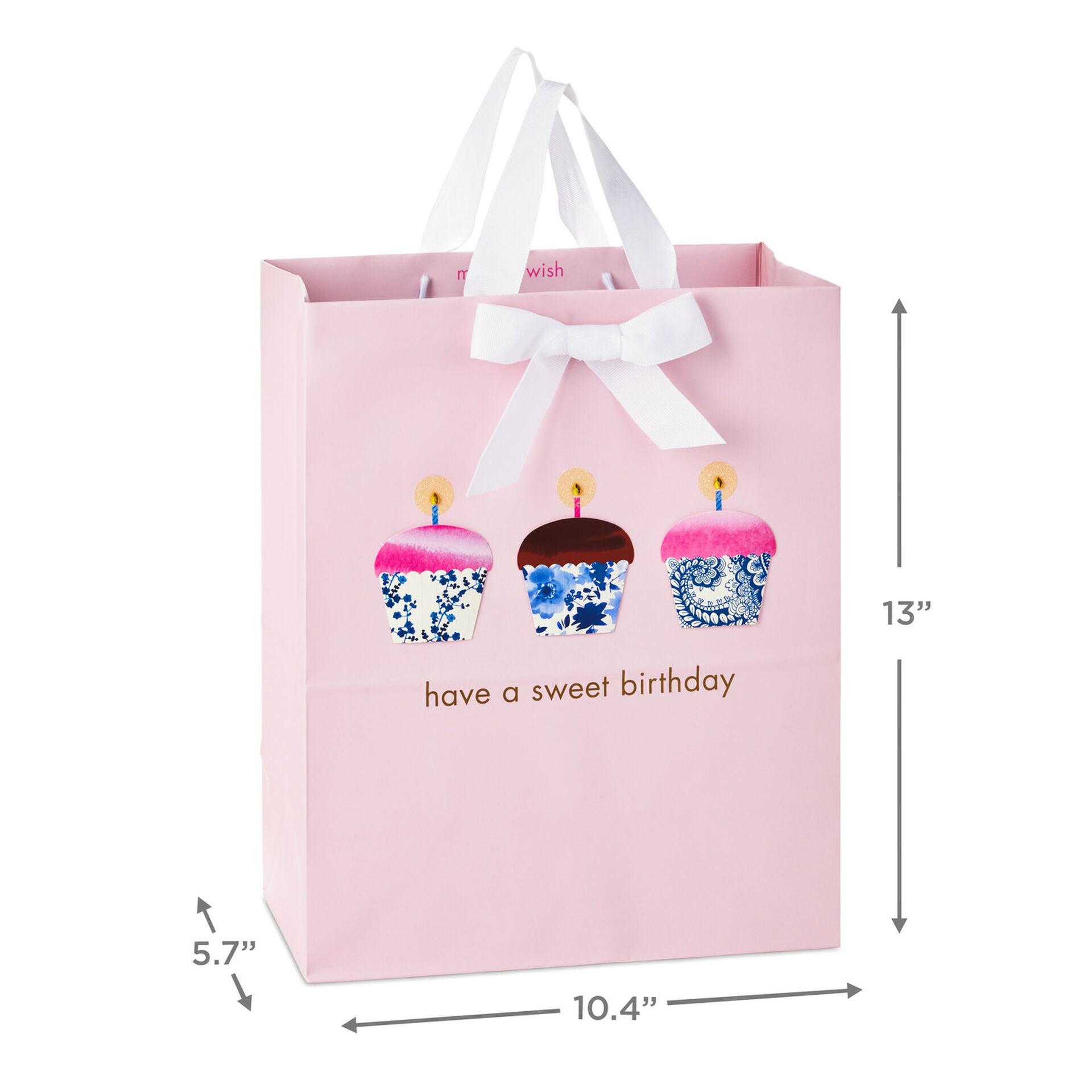 Three Cupcakes Large Gift Bag 13 Gift Bags Hallmark
