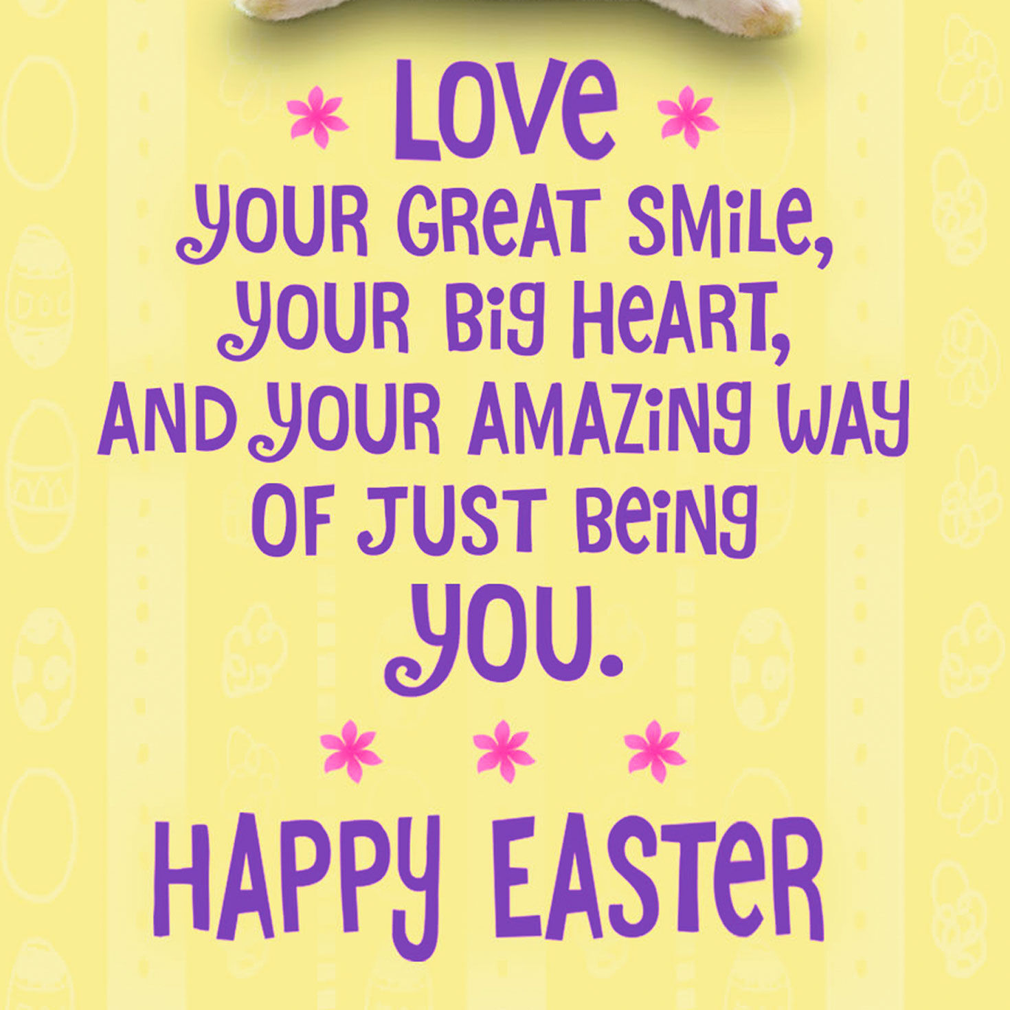 Bunny Rabbits in Basket Granddaughter Easter Card  image number 2