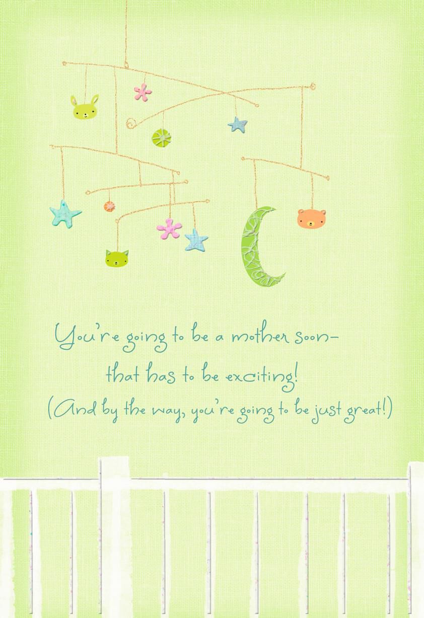 Baby Mobile Mother's Day Card for Mom-to-be