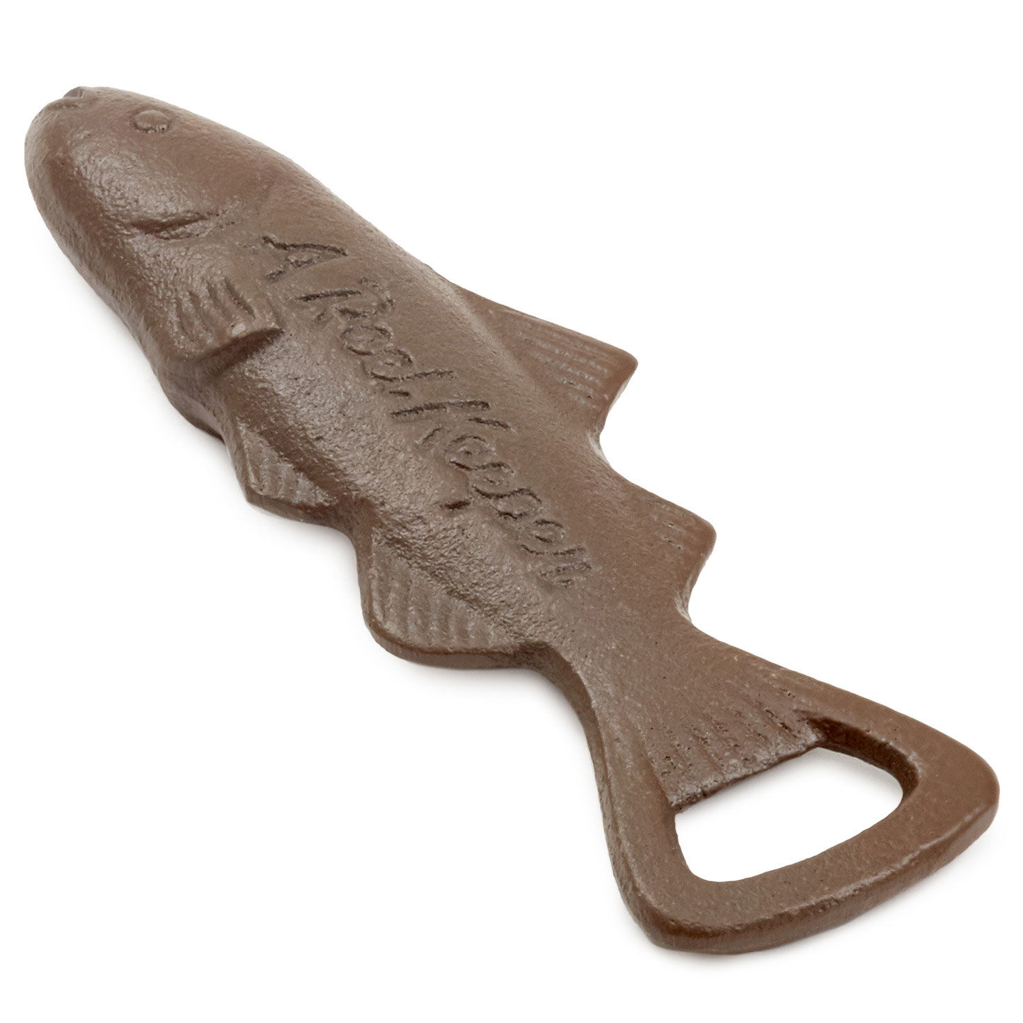 A Reel Keeper Metal Fish Bottle Opener