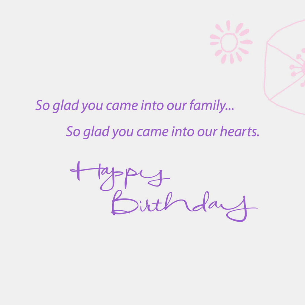 Generous And Loving Birthday Card For Daughter In Law Greeting