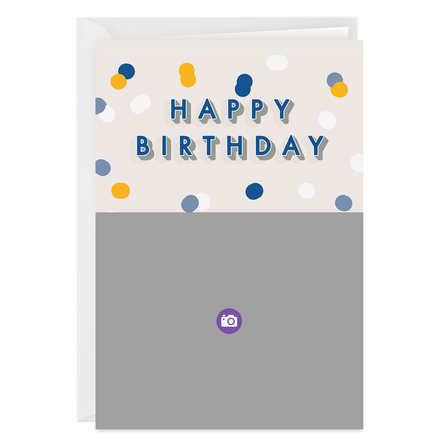 Personalized Happy Birthday Confetti Photo Card eCards Hallmark