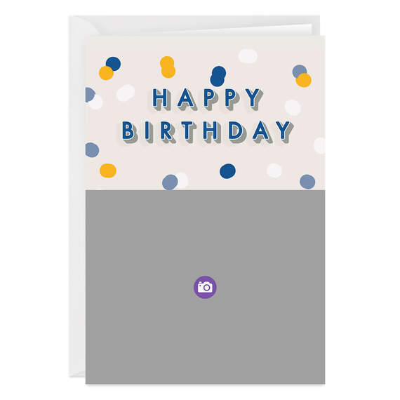Personalized Happy Birthday Confetti Photo Card, , large image number 6